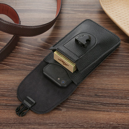 Men's Imitation Leather Cell Through Mounted Construction Phone Bags