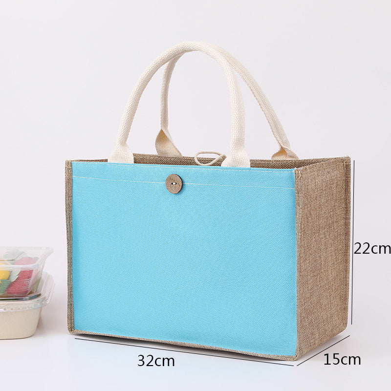 Blank Canvas Painting Jute Tote Cotton Handbags