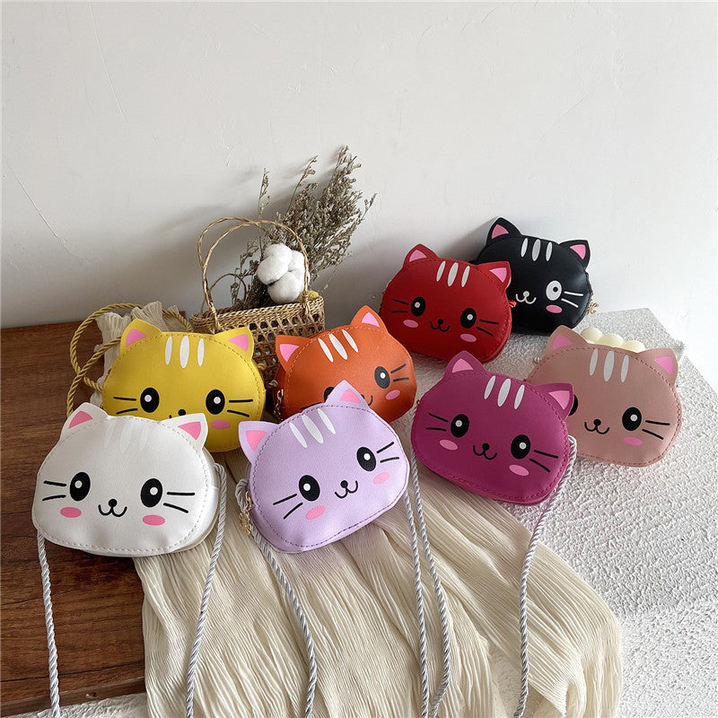 Mini Zipper Cute Cartoon Fashion Western Children's Shoulder Bags