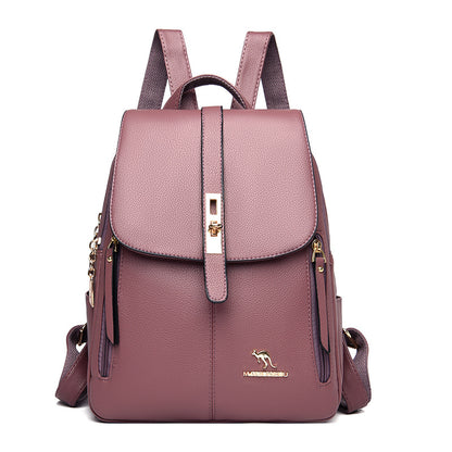 Women's Trendy Fashion Soft Leather Mummy Backpacks