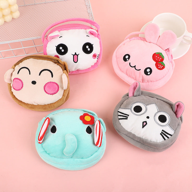 Children's Style Creative Cartoon Cute Plush Small Children's Shoulder Bags