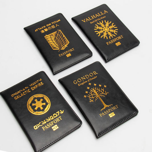 Pack d'identification en cuir pour veste de jeu d'animation Anime Passport