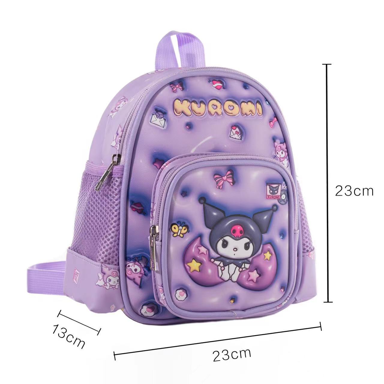 Sacs d'école maternelle en cuir imperméables pour enfants avec dessin animé Clow Melody