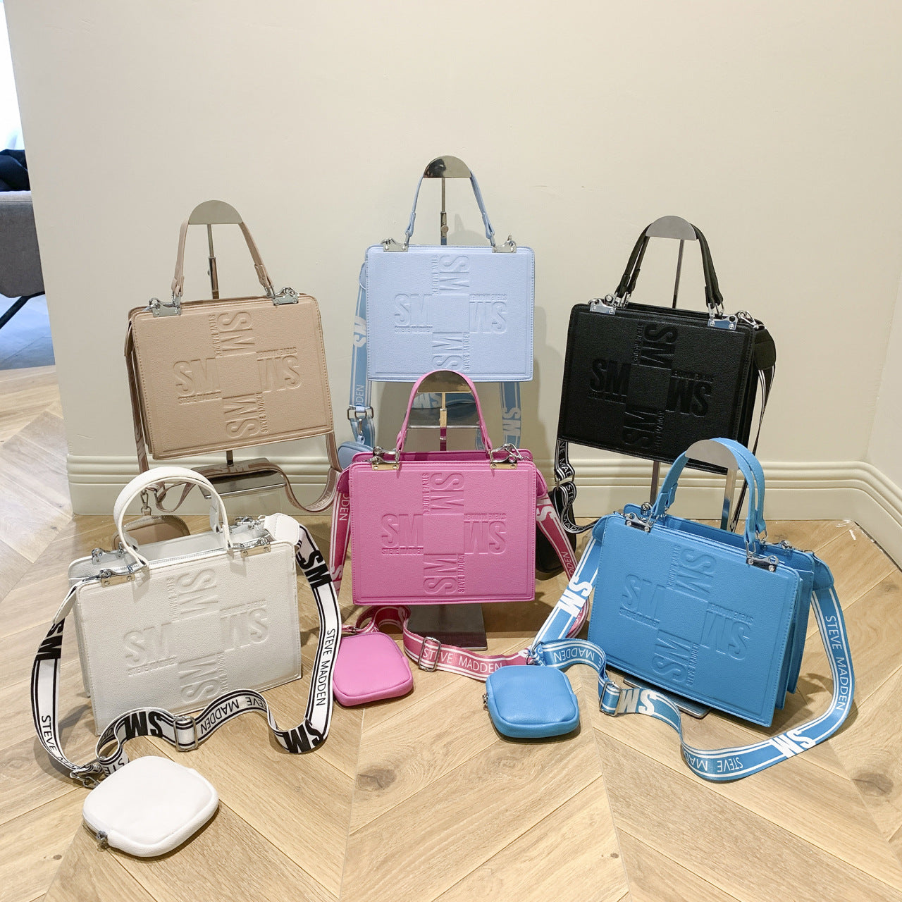 Women's Tote Fashion Embossing Candy Color For Crossbody Bags