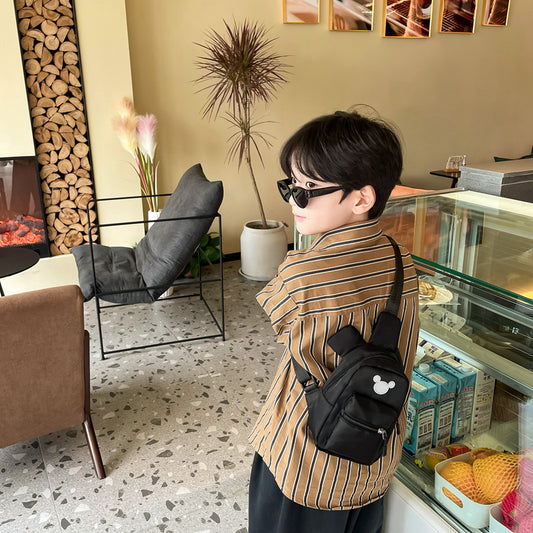 Children's Small Handsome Boys Go Out With Cartoon Fashionable Bags