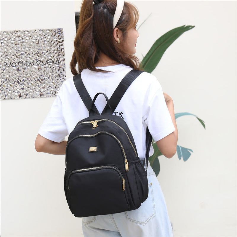 Women's Summer Fashion Nylon Oxford Cloth Large Backpacks