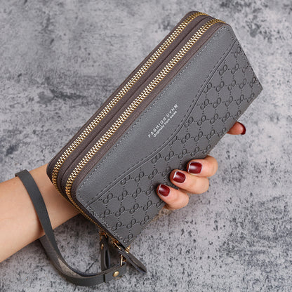 Women's Long Zipper Multifunctional Mobile Large Capacity Ladies Wallets