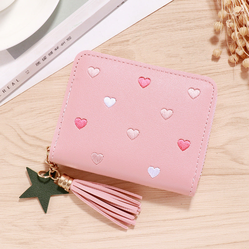 Women's Charming Simple Short Zipper Multifunctional Ladies Wallets