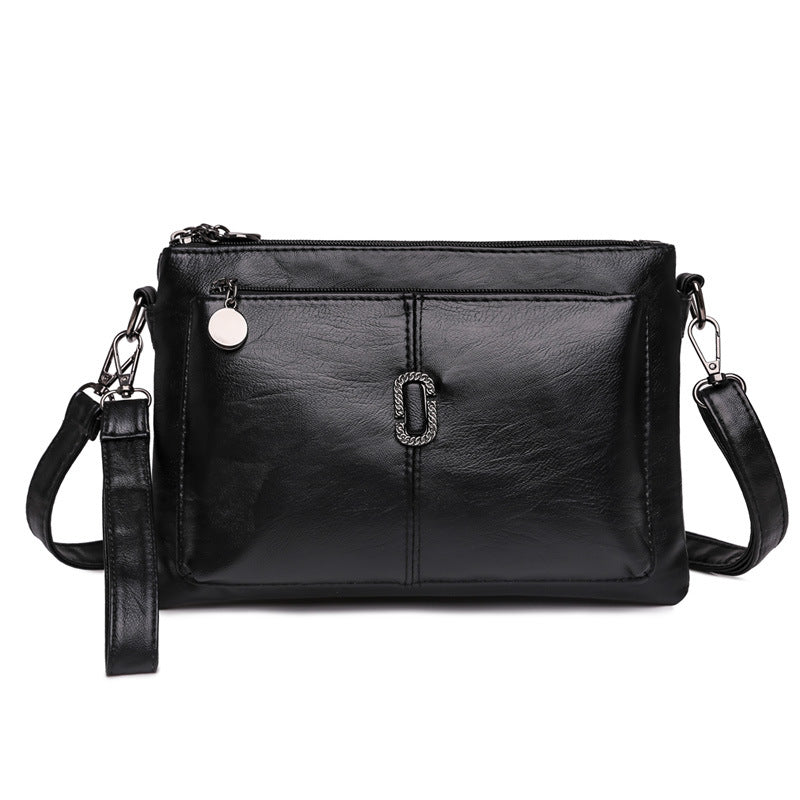 Women's Soft Leather Small Mother Shopping Clutch Handbags