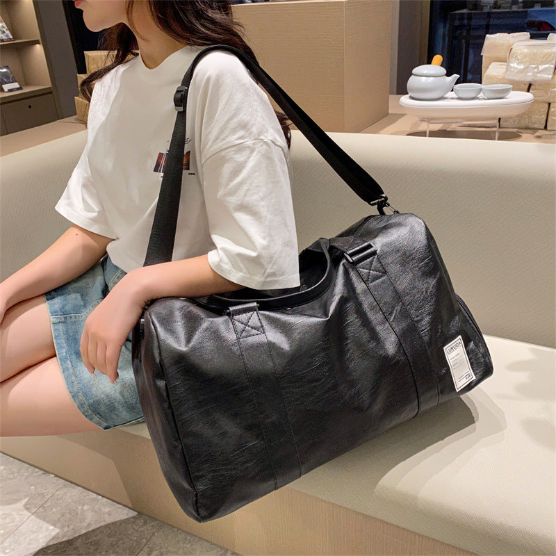 Women's & Men's & Fashion Out Dry Wet Separation Leather Bags