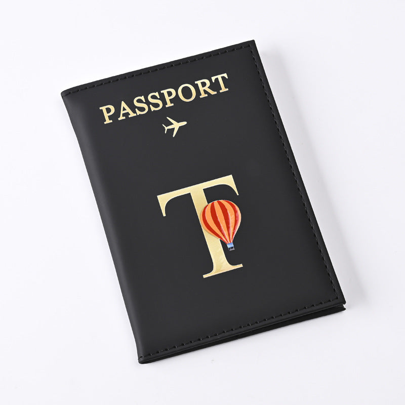 Étui pour passeport en cuir au design de lettre cool