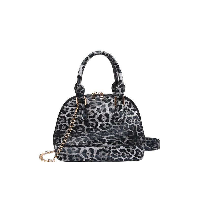 Women's Niche Leopard Print Fashion Portable Shell Shoulder Bags