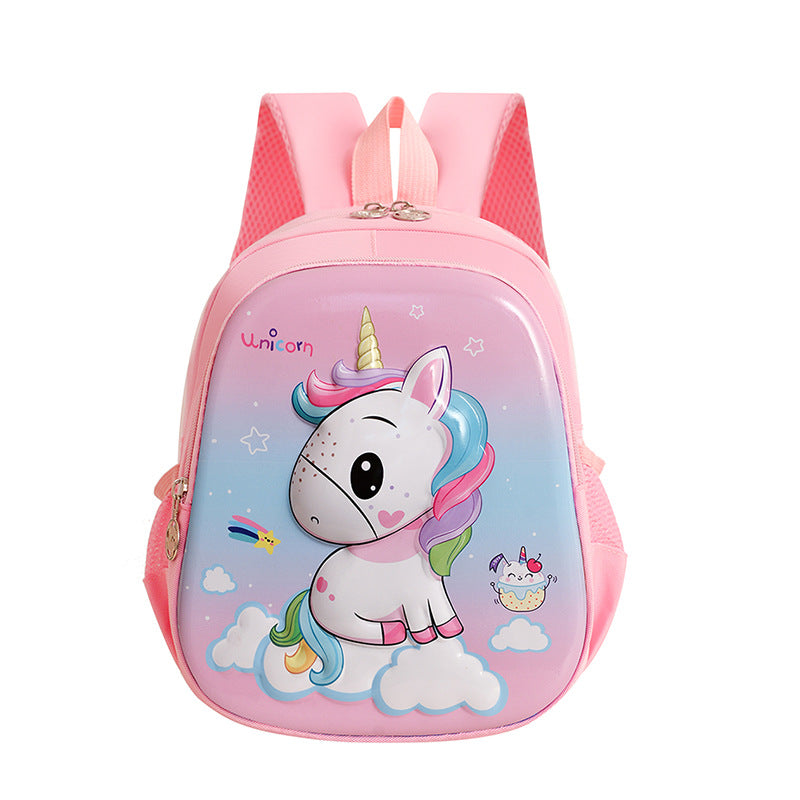 Sacs d'école maternelle en forme de licorne mignonne en trois dimensions pour enfants