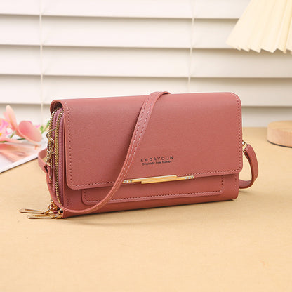 Women's Fashion New Korean Mid-length Clutch Phone Bags