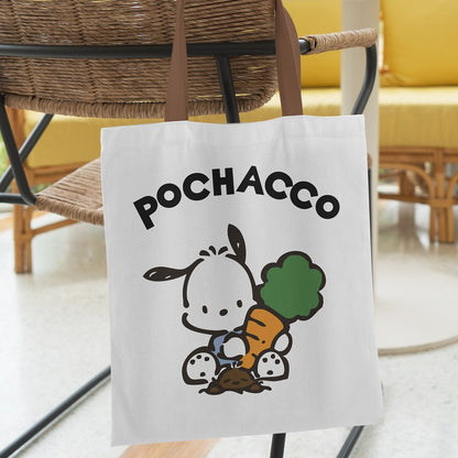 Cute Cartoon Pacha Dog Canvas Portable Large Capacity Good-looking Handbags