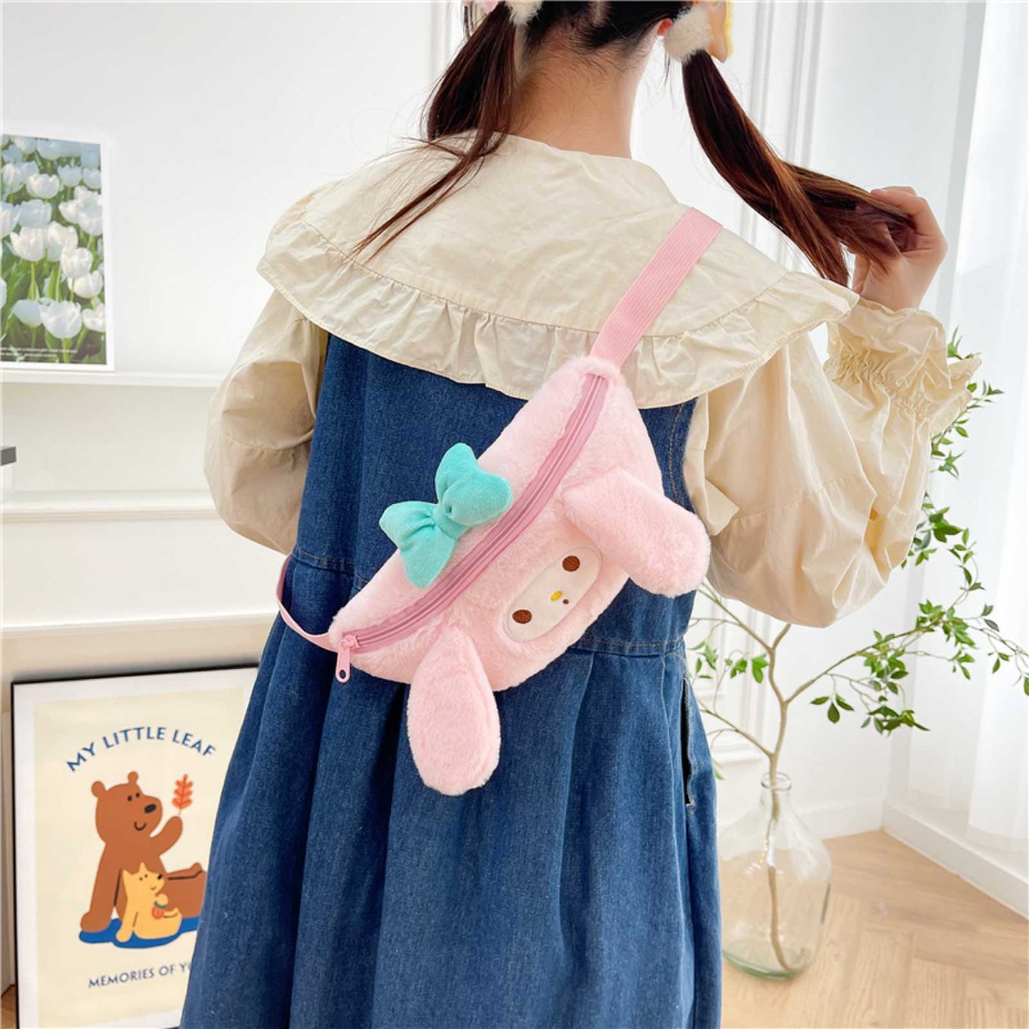 Women's Plush Fashion Soft Clow Melody Cinnamon Bags