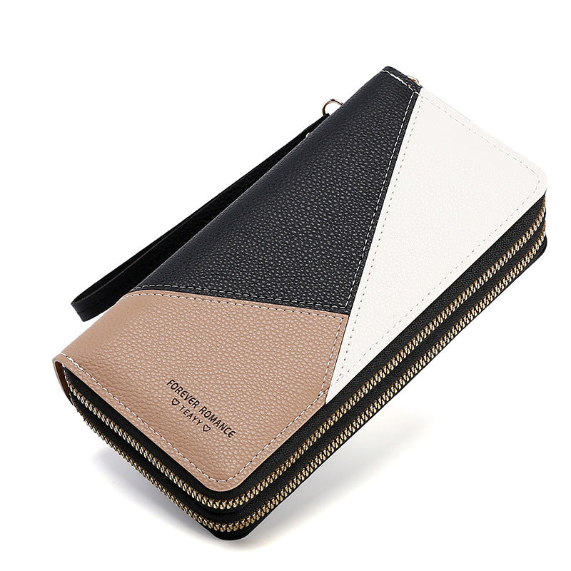 Large Capacity Double Pull Mobile Female Ladies Wallets