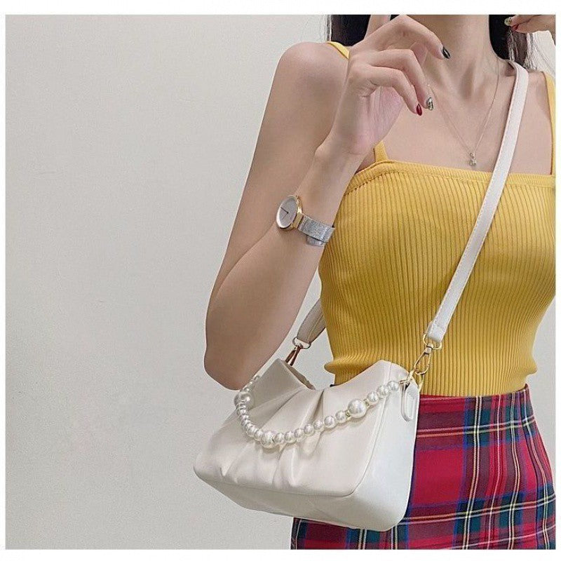 Women's Fashion High-grade Cloud Texture Pleated Niche Shoulder Bags