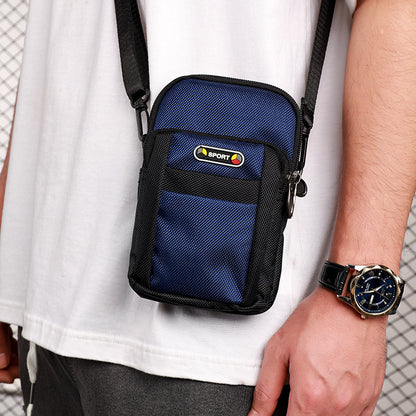 Men's Fashion Canvas Mobile Mini Multifunctional Small Phone Bags