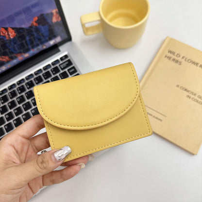 Women's Korean Style Solid Color Simple Ladies Wallets