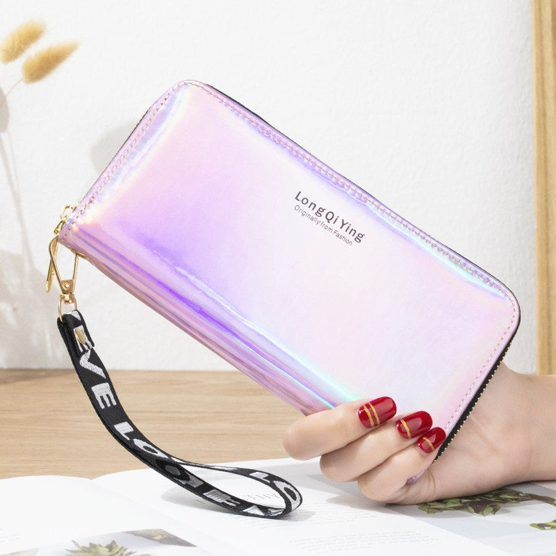 Women's Laser Long Lady's Large Capacity Mobile Ladies Wallets