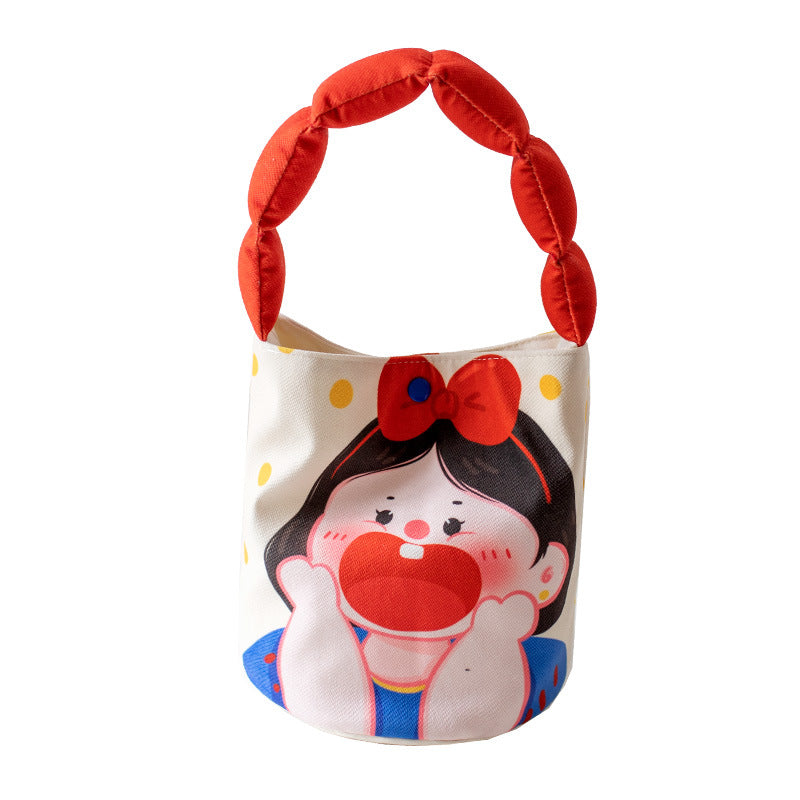 Underarm Cute Cartoon Design Bucket Small Handbags