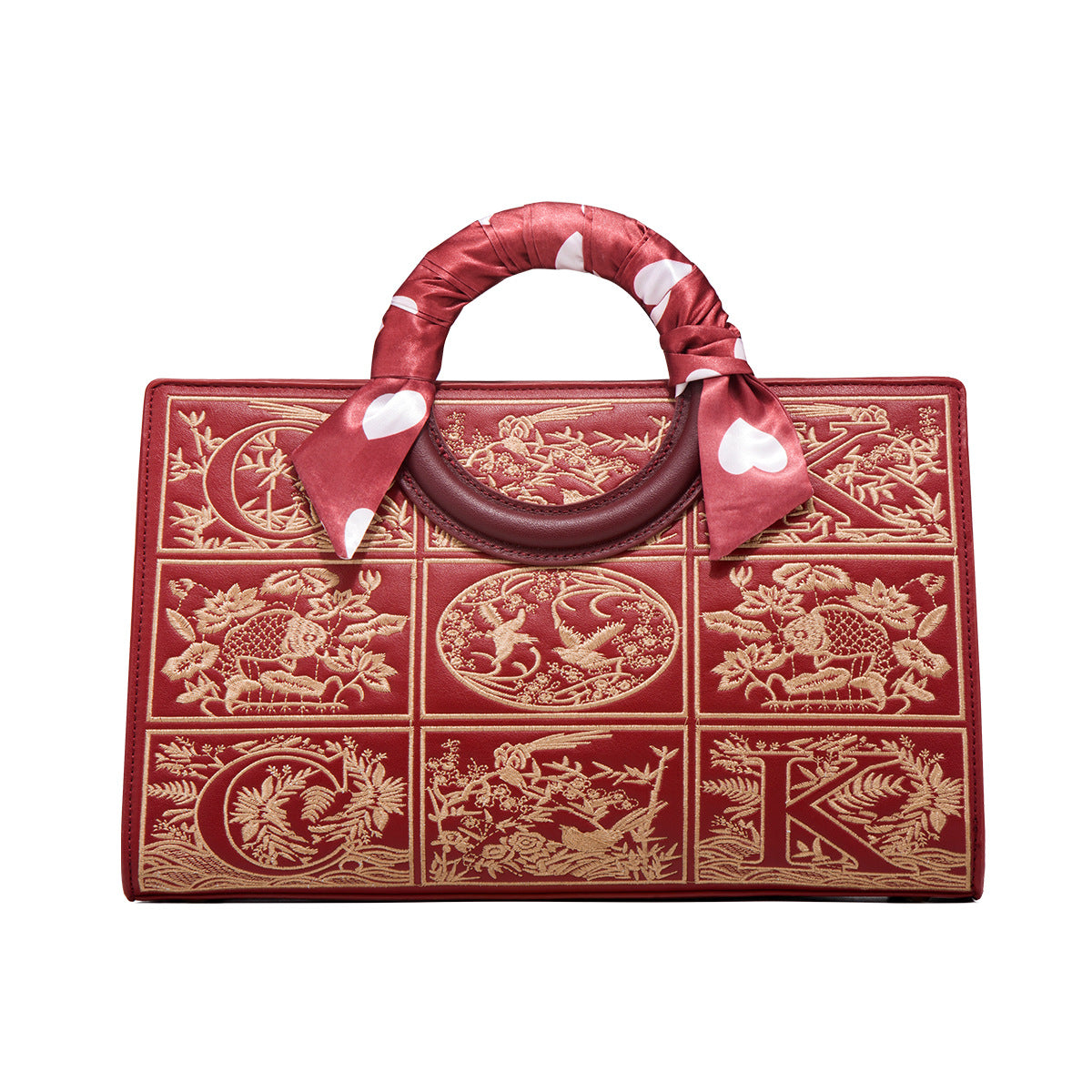 Women's Embroidered Mother Elegant Red Wedding High-grade Handbags