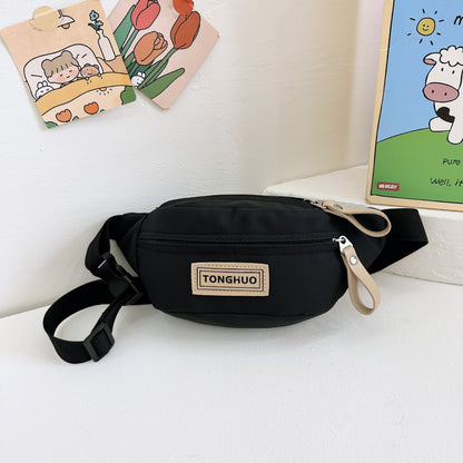 Children's Solid Color Small Going Out Play Children's Waist Packs