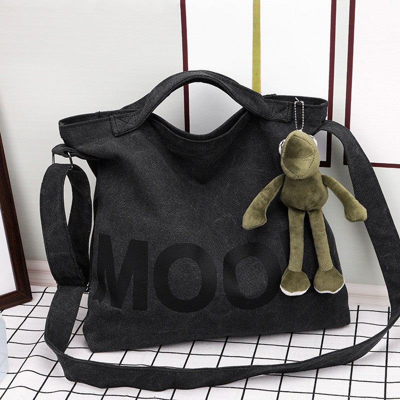 Women's Capacity Canvas Cloth College For Class Style Shoulder Bags