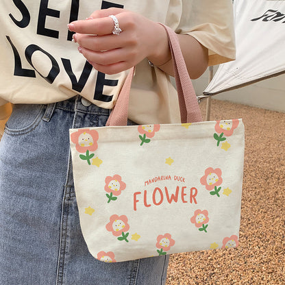 Canvas Female Cartoon Cabs Fashion Korean Handbags