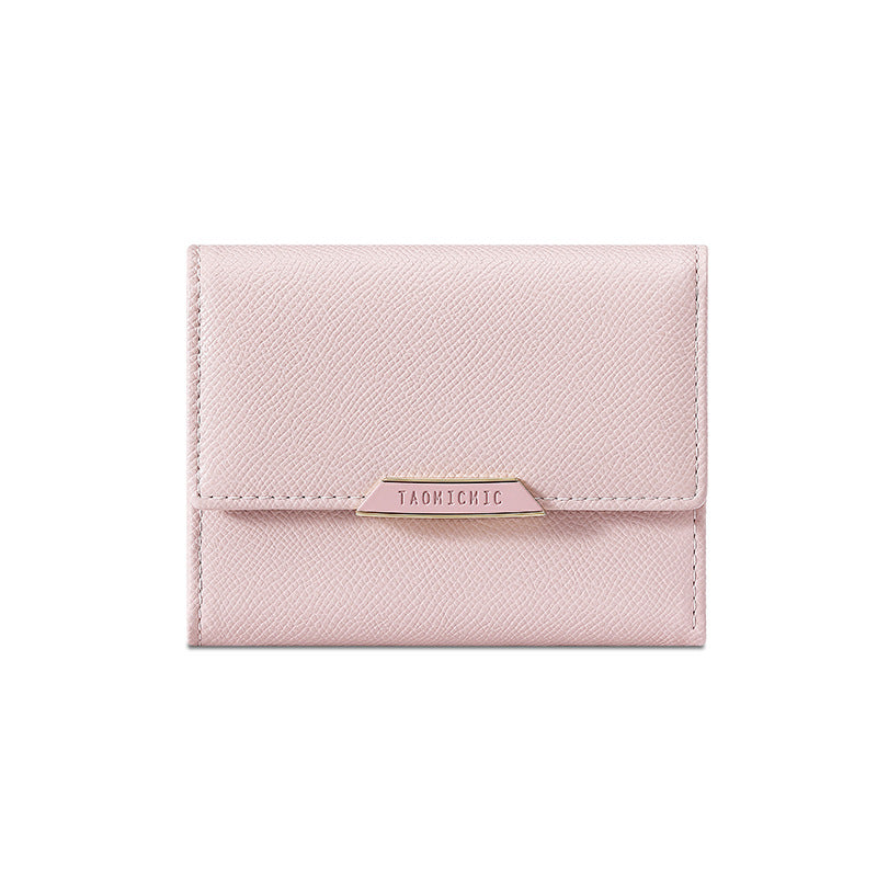 Women's Short Tassel High Sense Small Folding Ladies Wallets