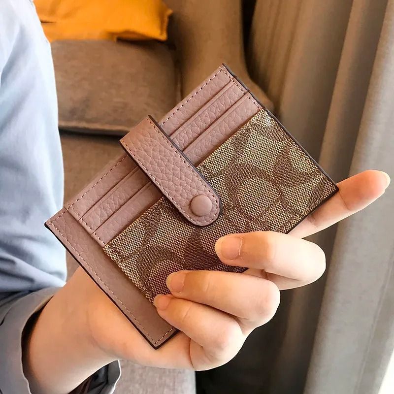 Women's One-piece Small Mini Exquisite Design Card Holder