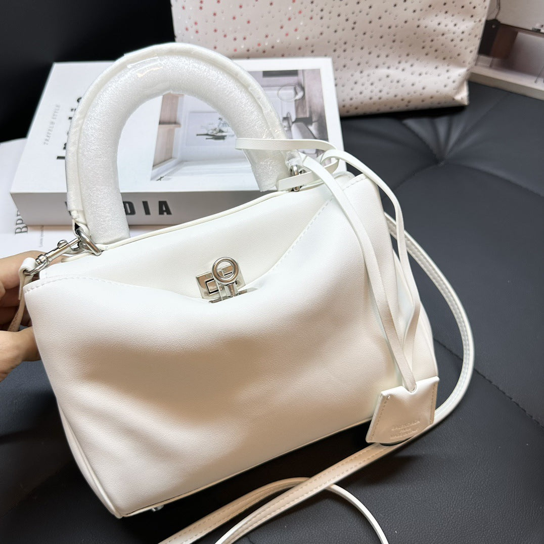 Version Home Soft Cowhide Fashion Simple Handbags