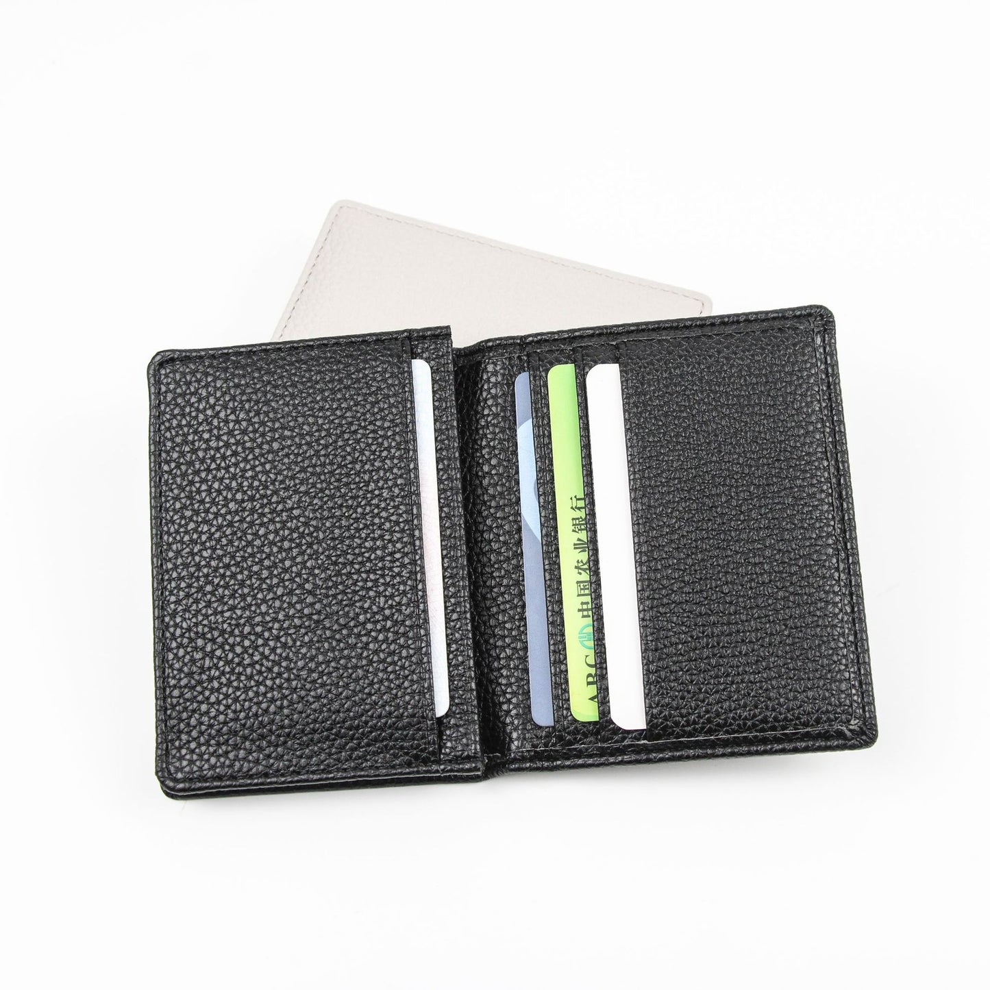 Business Leisure Creative Large Capacity Document Litchi Card Holder