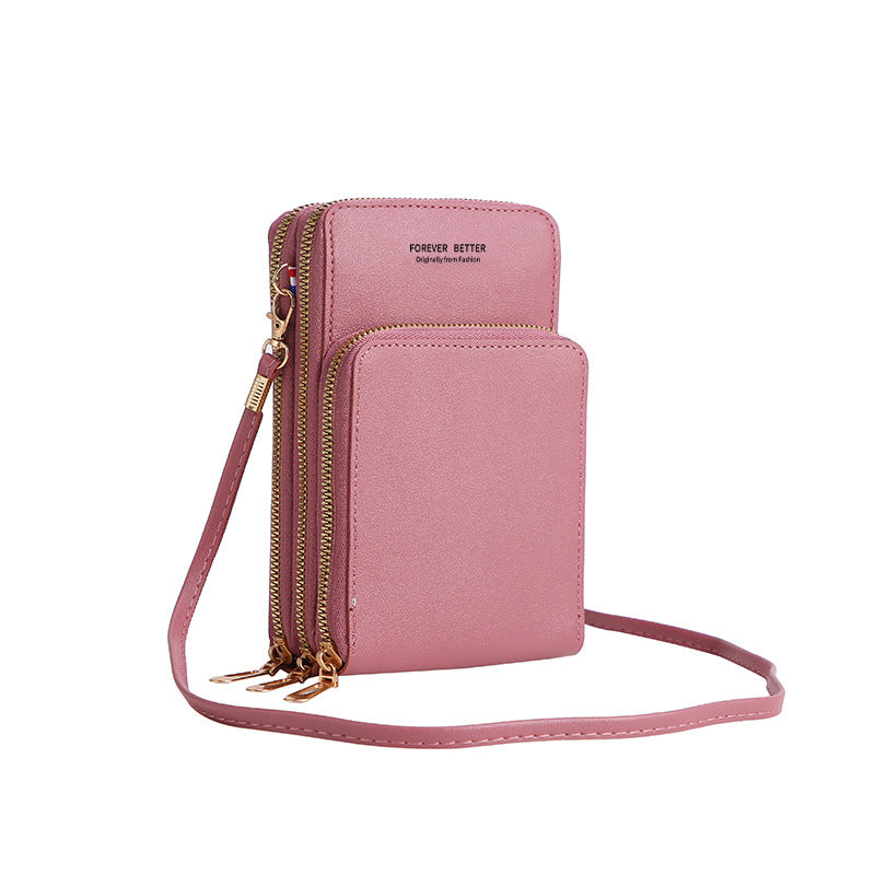 Women's Color Fashion Simple Touch Screen Mobile Phone Bags