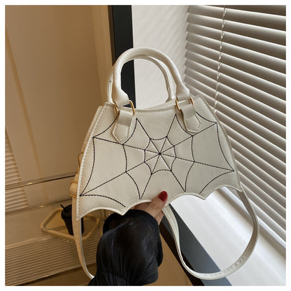 Women's Summer Fashion Spider Web Portable Saddle Crossbody Bags