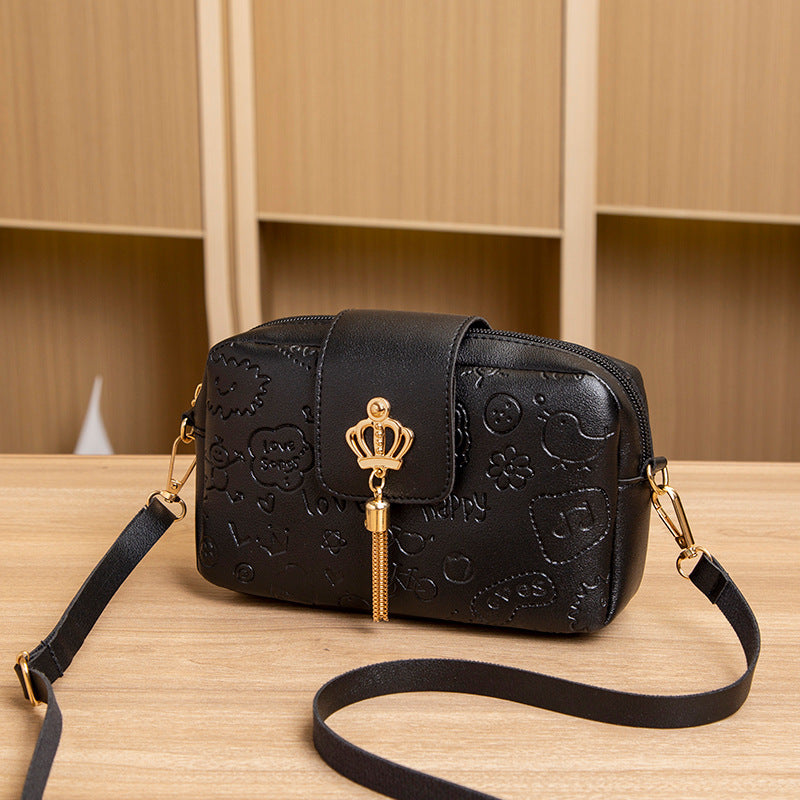 Glamorous Beautiful Embossed Quantity Discount Korean Crossbody Bags