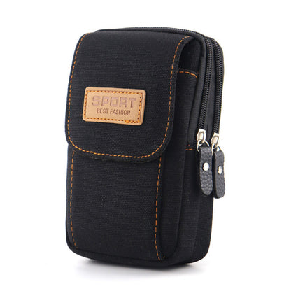 Men's Comfortable Mobile Cell Canvas Pannier Phone Bags