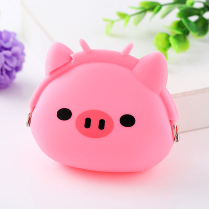 Animal Cartoon Clip Silicone Elderly Cute Coin Purses