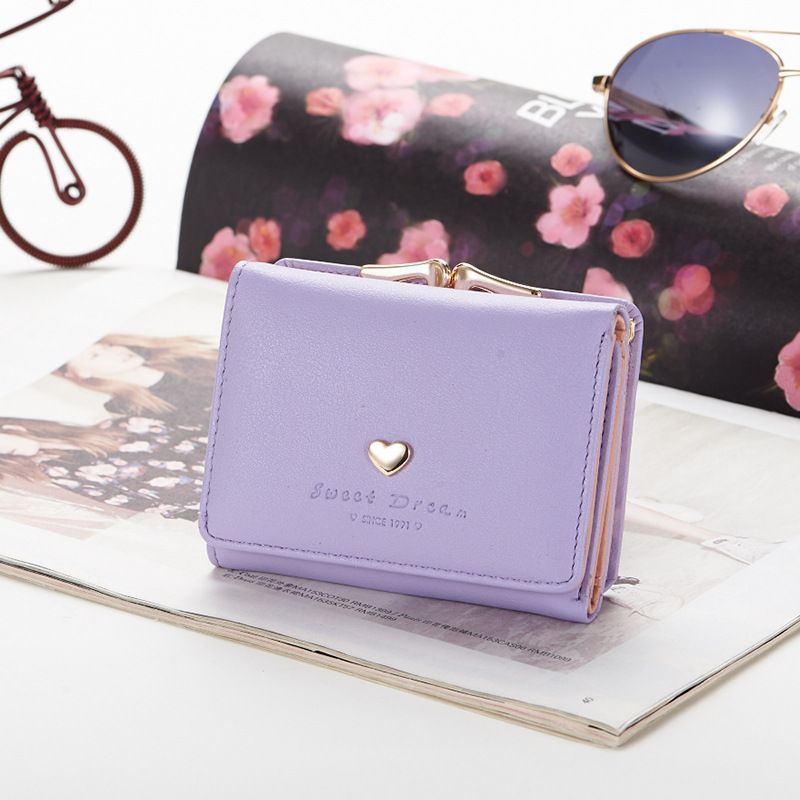 Women's Short Korean Style Female Mini Cute Card Holder