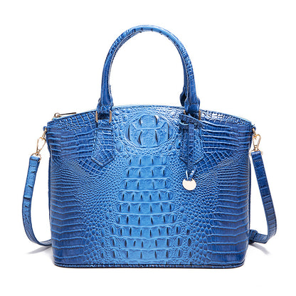 Women's For Retro Crocodile Pattern Brahmin Portable Handbags