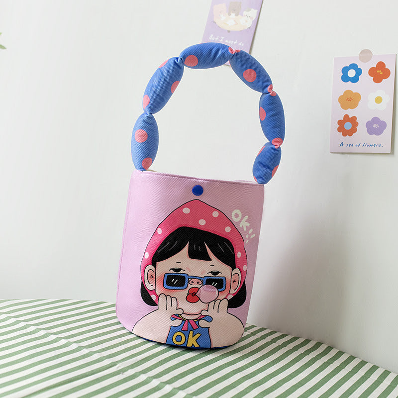 Children's Hand Gift Cotton Underarm Carrying Handbags