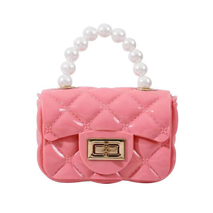 Candy Color Chain Change Packet Pearl Crossbody Bags