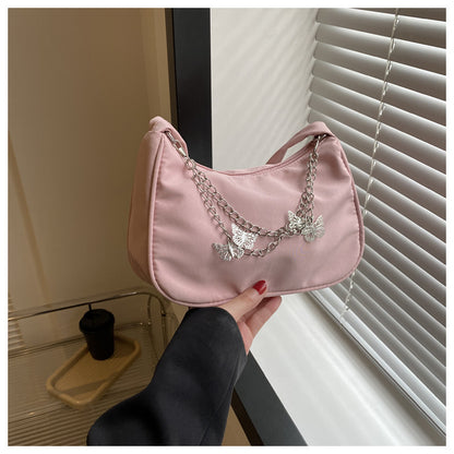 Women's Underarm Korean Style Butterfly Jewelry Chain Shoulder Bags