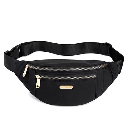 Women's Korean Style Large Capacity Nylon Cloth Leisure Waist Packs