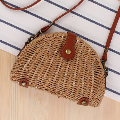 Beach Mori Style Semicircle Paper String Bags