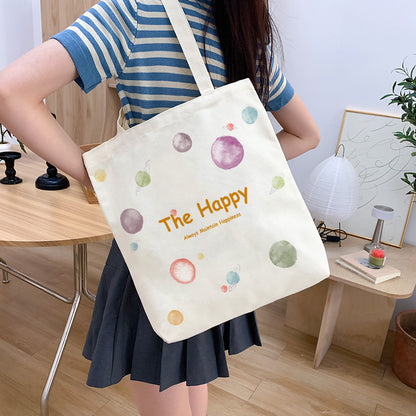 Canvas Large Capacity Tuition Fashion Shopping Shoulder Bags