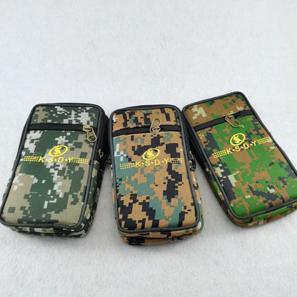 Sacs plats en toile pour hommes, motif camouflage, pour téléphones portables et divers