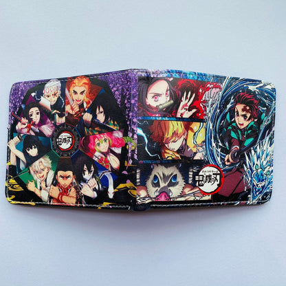 Anime Peripheral Ghost Blade Extinction Cartoon Printed Character Ladies Wallets