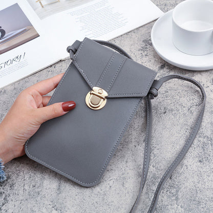 Mobile Touch Screen Hanging Female Mini Phone Bags